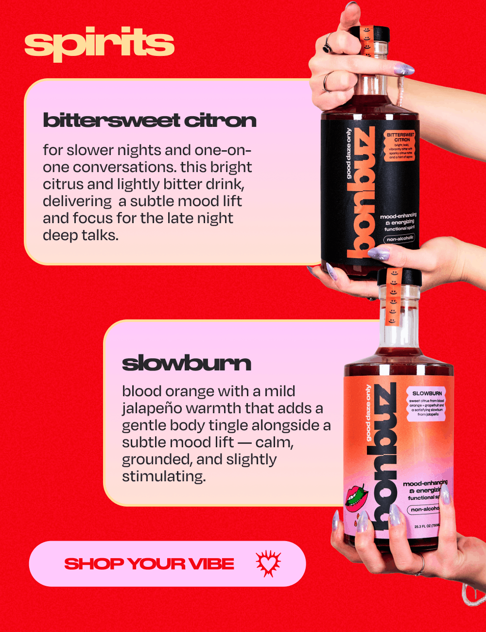 spirits: bittersweet citron and slowburn